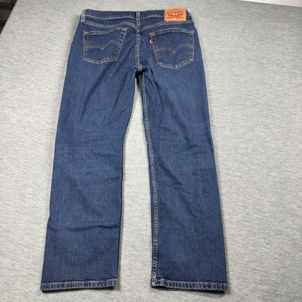 Levi's 514 Jeans Men 34x30‎ Dark Wash Straight Fit Denim Casual Everyday Classic